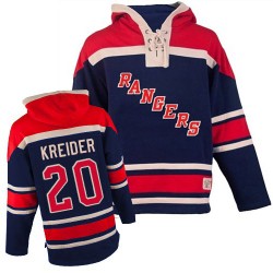 Authentic Old Time Hockey Adult Chris Kreider Sawyer Hooded Sweatshirt Jersey - NHL 20 New York Rangers
