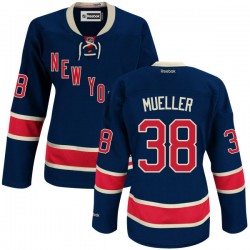 Authentic Reebok Women's Chris Mueller Alternate Jersey - NHL 38 New York Rangers