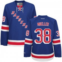 Authentic Reebok Women's Chris Mueller Home Jersey - NHL 38 New York Rangers