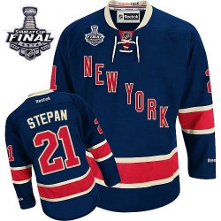 Authentic Reebok Adult Derek Stepan Third 2014 Stanley Cup Jersey - NHL 21 New York Rangers