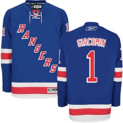 Authentic Reebok Adult Eddie Giacomin Home Jersey - NHL 1 New York Rangers