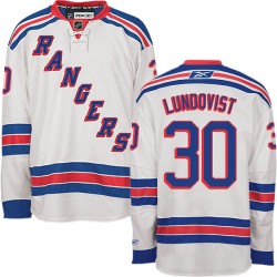 Authentic Reebok Adult Henrik Lundqvist Away Jersey - NHL 30 New York Rangers