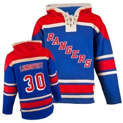 Authentic Old Time Hockey Adult Henrik Lundqvist Sawyer Hooded Sweatshirt Jersey - NHL 30 New York Rangers