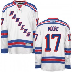 Authentic Reebok Adult John Moore Away Jersey - NHL 17 New York Rangers