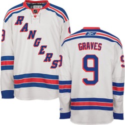 Authentic Reebok Adult Adam Graves Away Jersey - NHL 9 New York Rangers