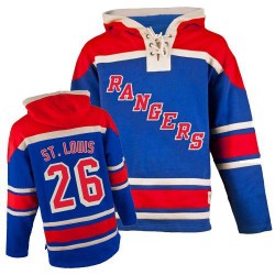 Premier Old Time Hockey Adult Martin St. Louis Sawyer Hooded Sweatshirt Jersey - NHL 26 New York Rangers