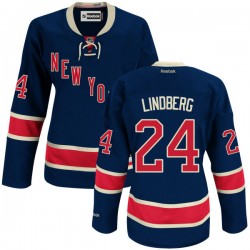 Authentic Reebok Women's Oscar Lindberg Alternate Jersey - NHL 24 New York Rangers