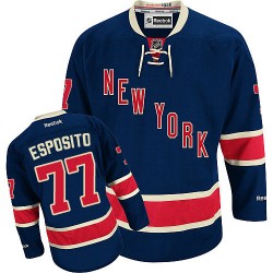 Authentic Reebok Adult Phil Esposito Third Jersey - NHL 77 New York Rangers
