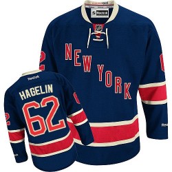 Authentic Reebok Adult Carl Hagelin Third Jersey - NHL 62 New York Rangers