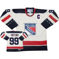 Authentic CCM Youth Wayne Gretzky Throwback Jersey - NHL 99 New York Rangers