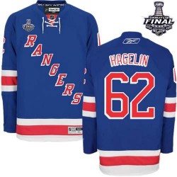 Authentic Reebok Adult Carl Hagelin Home 2014 Stanley Cup Jersey - NHL 62 New York Rangers