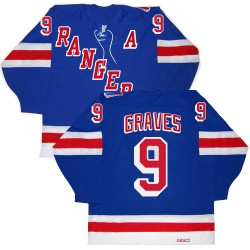 Authentic CCM Adult Adam Graves New Throwback Jersey - NHL 9 New York Rangers