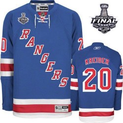 Authentic Reebok Adult Chris Kreider Home 2014 Stanley Cup Jersey - NHL 20 New York Rangers