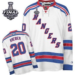Authentic Reebok Adult Chris Kreider Away 2014 Stanley Cup Jersey - NHL 20 New York Rangers