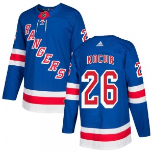 Authentic Adidas Adult Joe Kocur Royal Blue Home Jersey - NHL New York Rangers