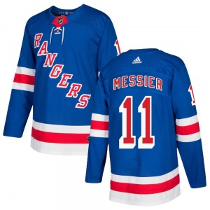Authentic Adidas Adult Mark Messier Royal Blue Home Jersey - NHL New York Rangers