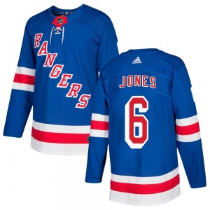Authentic Adidas Youth Zac Jones Royal Blue Home Jersey - NHL New York Rangers