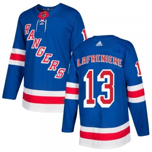 Authentic Adidas Youth Alexis Lafreniere Royal Blue Home Jersey - NHL New York Rangers