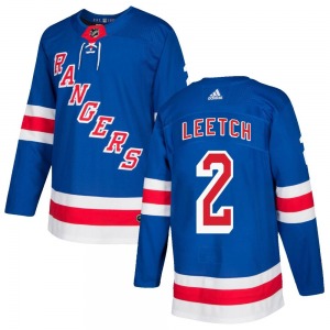 Authentic Adidas Youth Brian Leetch Royal Blue Home Jersey - NHL New York Rangers
