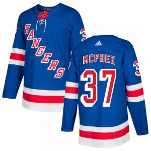Authentic Adidas Youth George Mcphee Royal Blue Home Jersey - NHL New York Rangers