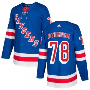 Authentic Adidas Youth Brennan Othmann Royal Blue Home Jersey - NHL New York Rangers