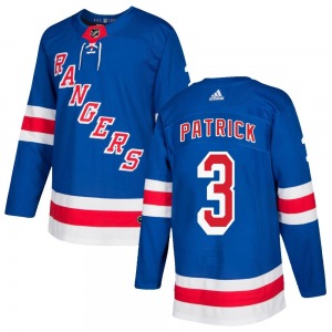 Authentic Adidas Youth James Patrick Royal Blue Home Jersey - NHL New York Rangers