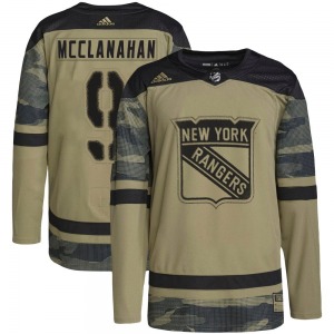 Authentic Adidas Youth Rob Mcclanahan Camo Military Appreciation Practice Jersey - NHL New York Rangers