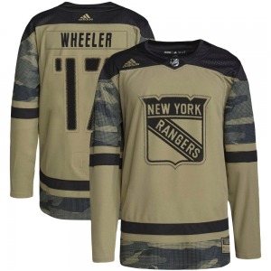 Authentic Adidas Youth Blake Wheeler Camo Military Appreciation Practice Jersey - NHL New York Rangers