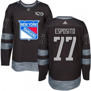 Authentic Youth Phil Esposito Black 1917-2017 100th Anniversary Jersey - NHL New York Rangers