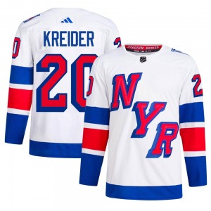 Authentic Adidas Adult Chris Kreider White 2024 Stadium Series Primegreen Jersey - NHL New York Rangers