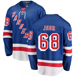 Breakaway Fanatics Branded Adult Jaromir Jagr Blue Home Jersey - NHL New York Rangers