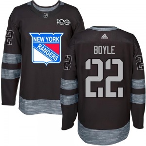Authentic Adult Dan Boyle Black 1917-2017 100th Anniversary Jersey - NHL New York Rangers