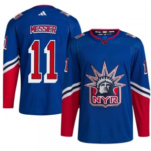 Authentic Adidas Adult Mark Messier Royal Reverse Retro 2.0 Jersey - NHL New York Rangers
