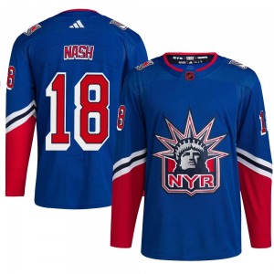 Authentic Adidas Adult Riley Nash Royal Reverse Retro 2.0 Jersey - NHL New York Rangers