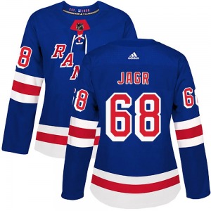 Authentic Adidas Women's Jaromir Jagr Royal Blue Home Jersey - NHL New York Rangers