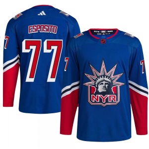 Authentic Adidas Youth Phil Esposito Royal Reverse Retro 2.0 Jersey - NHL New York Rangers
