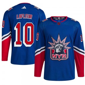 Authentic Adidas Youth Guy Lafleur Royal Reverse Retro 2.0 Jersey - NHL New York Rangers