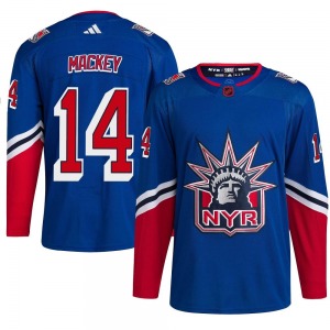 Authentic Adidas Youth Connor Mackey Royal Reverse Retro 2.0 Jersey - NHL New York Rangers