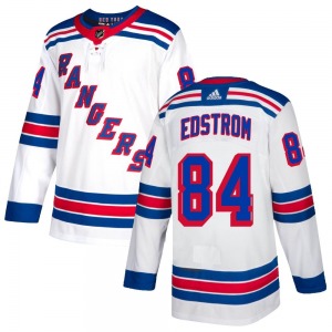 Authentic Adidas Youth Adam Edstrom White Jersey - NHL New York Rangers