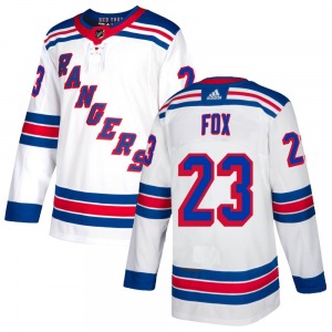 Authentic Adidas Youth Adam Fox White Jersey - NHL New York Rangers