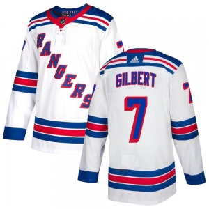 Authentic Adidas Youth Rod Gilbert White Jersey - NHL New York Rangers