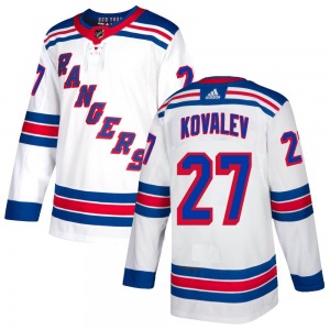 Authentic Adidas Youth Alex Kovalev White Jersey - NHL New York Rangers