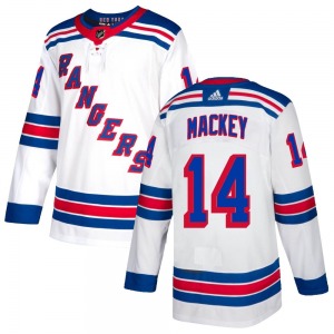 Authentic Adidas Youth Connor Mackey White Jersey - NHL New York Rangers