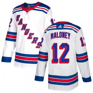 Authentic Adidas Youth Don Maloney White Jersey - NHL New York Rangers