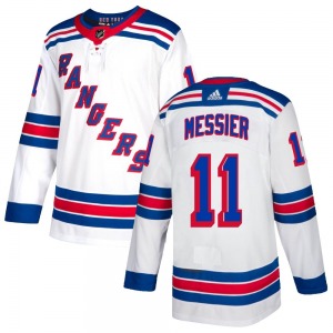 Authentic Adidas Youth Mark Messier White Jersey - NHL New York Rangers
