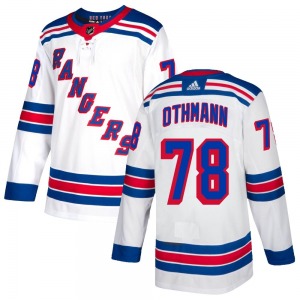 Authentic Adidas Youth Brennan Othmann White Jersey - NHL New York Rangers