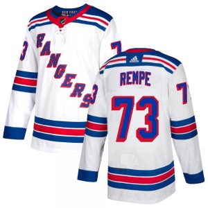 Authentic Adidas Youth Matt Rempe White Jersey - NHL New York Rangers