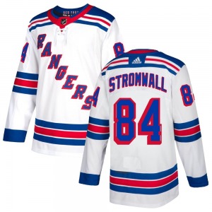 Authentic Adidas Youth Malte Stromwall White Jersey - NHL New York Rangers