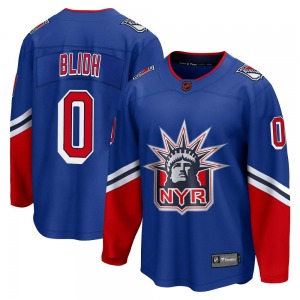 Breakaway Fanatics Branded Youth Anton Blidh Royal Special Edition 2.0 Jersey - NHL New York Rangers