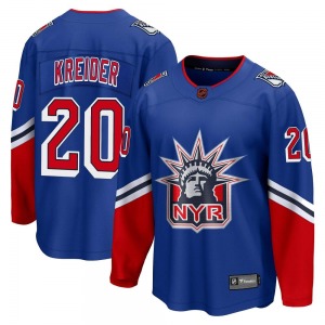 Breakaway Fanatics Branded Youth Chris Kreider Royal Special Edition 2.0 Jersey - NHL New York Rangers